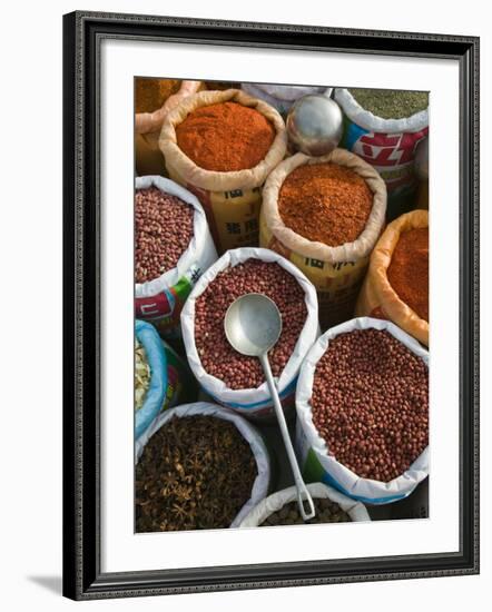 Market, Xizhou, Erhai Hu Lake Area, Yunnan Province, China-Walter Bibikow-Framed Photographic Print