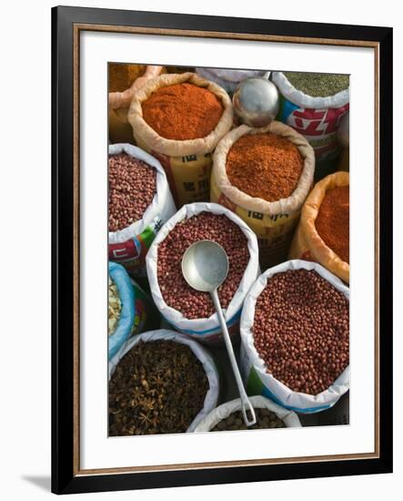 Market, Xizhou, Erhai Hu Lake Area, Yunnan Province, China-Walter Bibikow-Framed Photographic Print