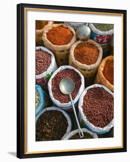 Market, Xizhou, Erhai Hu Lake Area, Yunnan Province, China-Walter Bibikow-Framed Photographic Print