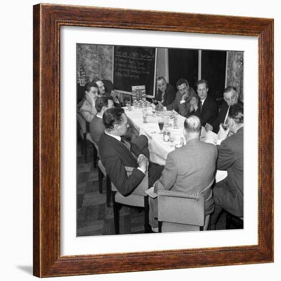 Marketing Strategy Meeting, Danish Bacon Company, Wilsic, Near Doncaster, South Yorkshire, 1961-Michael Walters-Framed Photographic Print