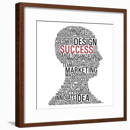 Marketing Success Head Communication-cienpies-Framed Premium Giclee Print