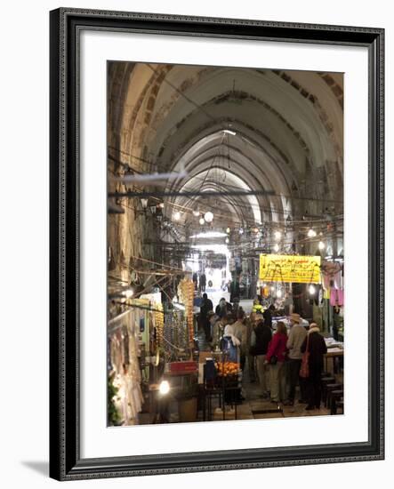 Marketplace in Covered Alleyway in the Arab Sector, Old City, Jerusalem, Israel, Middle East-Donald Nausbaum-Framed Photographic Print