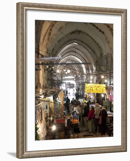 Marketplace in Covered Alleyway in the Arab Sector, Old City, Jerusalem, Israel, Middle East-Donald Nausbaum-Framed Photographic Print