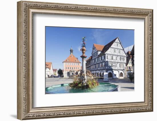 Marketplace, Town Hall, Fountain and Palmsche Apotheke Pharmacy-Markus Lange-Framed Photographic Print