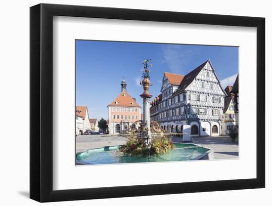 Marketplace, Town Hall, Fountain and Palmsche Apotheke Pharmacy-Markus Lange-Framed Photographic Print