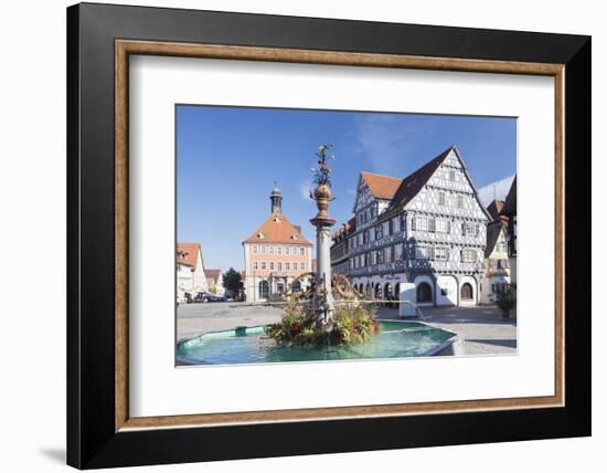 Marketplace, Town Hall, Fountain and Palmsche Apotheke Pharmacy-Markus Lange-Framed Photographic Print