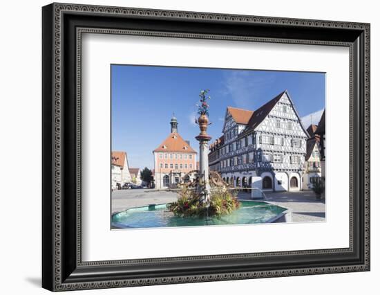 Marketplace, Town Hall, Fountain and Palmsche Apotheke Pharmacy-Markus Lange-Framed Photographic Print