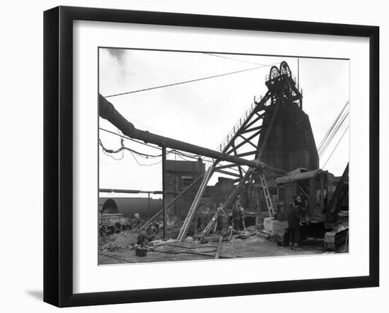 Markham Main Colliery, Doncaster, South Yorkshire, 1956-Michael Walters-Framed Photographic Print