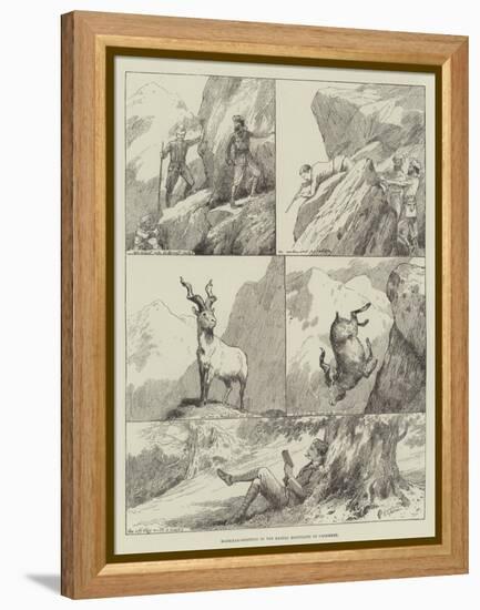 Markhar-Shooting in the Kajnag Mountains of Cashmere-null-Framed Premier Image Canvas