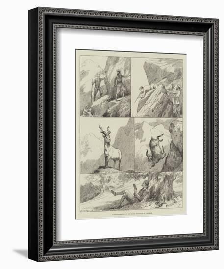 Markhar-Shooting in the Kajnag Mountains of Cashmere-null-Framed Giclee Print