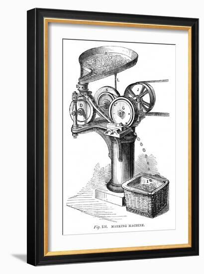 Marking Machine, 1866-null-Framed Giclee Print