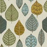 A Seamless Pattern with Leaf,Autumn Leaf Background-Markovka-Art Print