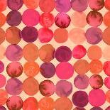 Abstract Watercolored Geometric Circles Seamless Background-Markovka-Art Print