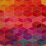Rhombic Seamless Pattern.Seamless Pattern Can Be Used for Wallpaper, Pattern Fills, Web Page Backgr-Markovka-Framed Stretched Canvas