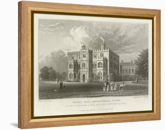 Marks Hall, Coggeshall, Essex, the Seat of Mrs Honeywood-William Henry Bartlett-Framed Premier Image Canvas