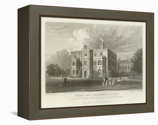 Marks Hall, Coggeshall, Essex, the Seat of Mrs Honeywood-William Henry Bartlett-Framed Premier Image Canvas