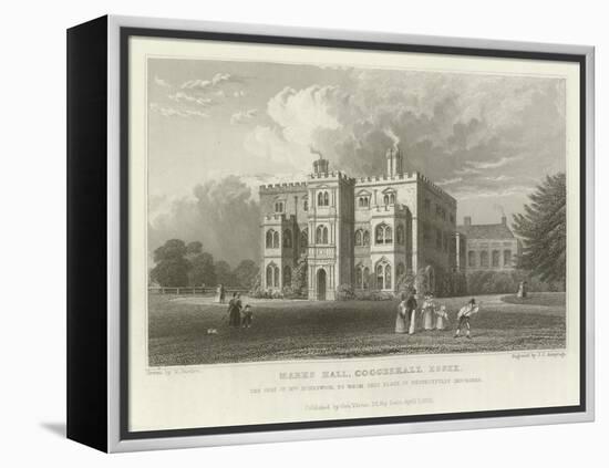 Marks Hall, Coggeshall, Essex, the Seat of Mrs Honeywood-William Henry Bartlett-Framed Premier Image Canvas