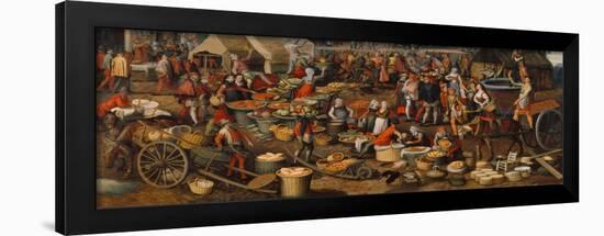 Marktszene. Fragment Einer Ecce-Homo- Darstellung, um 1550-Pieter Aertsen-Framed Giclee Print