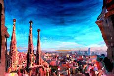 Sagrada Famila in Barcelona with Blue Sky-Markus Bleichner-Art Print