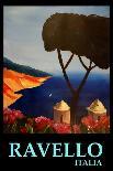 Amazing Amalfi Coast At Sunset - Retro Poster III-Markus Bleichner-Art Print