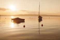 Sailing Boat at Sunset, Lake Constance, Near Konstanz, Baden-Wurttemberg, Germany, Europe-Markus Lange-Photographic Print