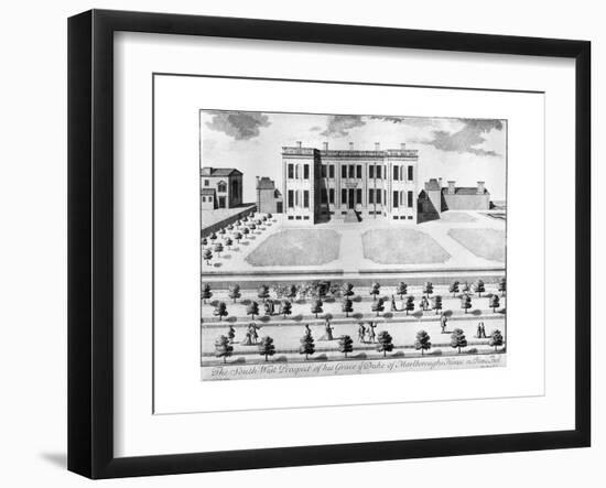 Marlborough House from the South-West, 17th Century-John Harris-Framed Giclee Print