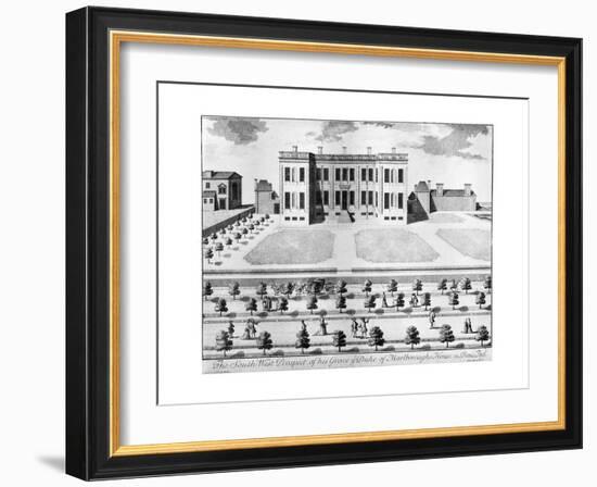 Marlborough House from the South-West, 17th Century-John Harris-Framed Giclee Print