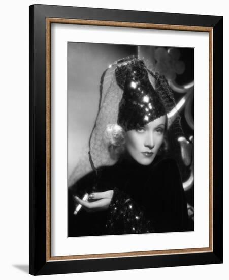 Marlene Dietrich. "Angel" 1937, Directed by Ernst Lubitsch-null-Framed Photographic Print