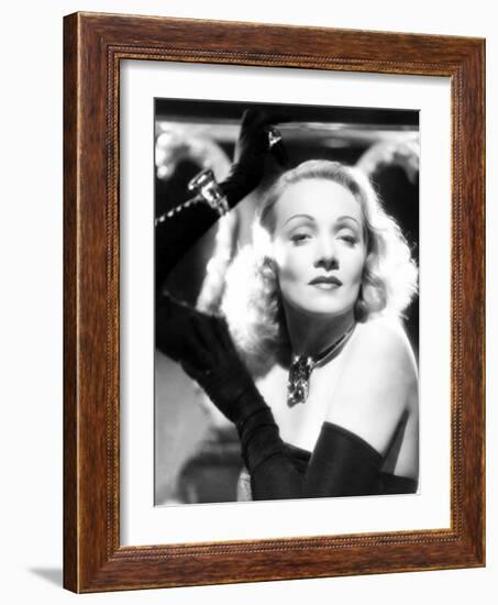 Marlene Dietrich, Ca. 1942-null-Framed Photo