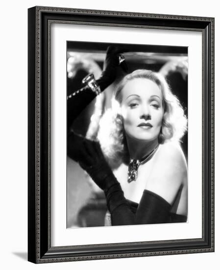 Marlene Dietrich, Ca. 1942-null-Framed Photo