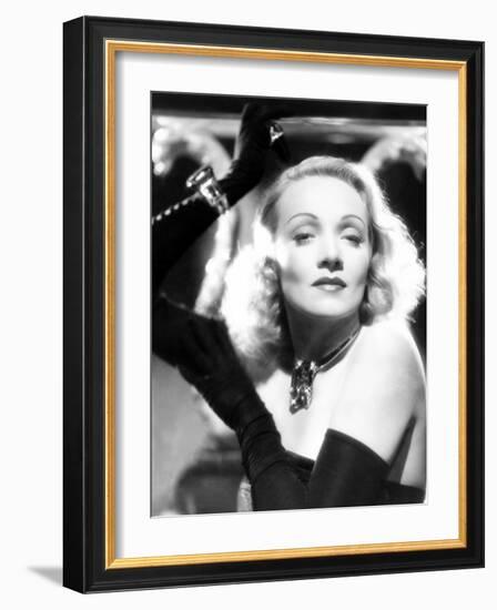 Marlene Dietrich, Ca. 1942-null-Framed Photo