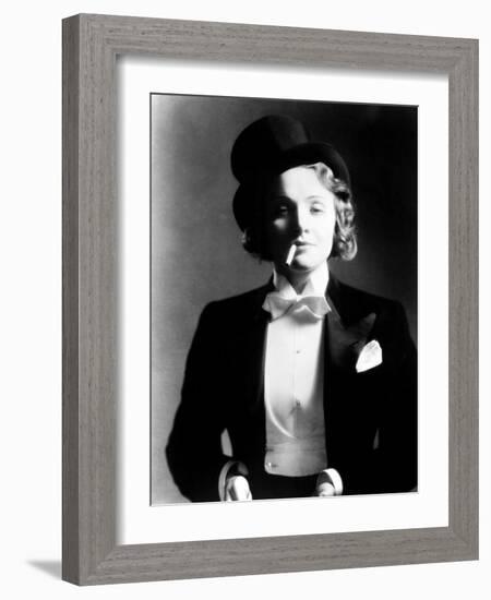 Marlene Dietrich, Portraitc.1930s-null-Framed Photo