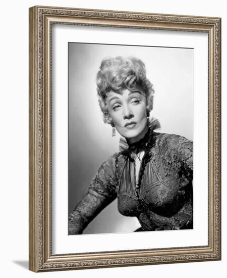 Marlene Dietrich. "Rancho Notorious" [1952], Directed by Fritz Lang.-null-Framed Photographic Print