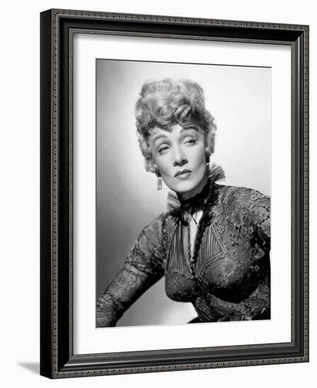 Marlene Dietrich. "Rancho Notorious" [1952], Directed by Fritz Lang.-null-Framed Photographic Print