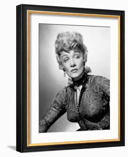 Marlene Dietrich. "Rancho Notorious" [1952], Directed by Fritz Lang.-null-Framed Photographic Print