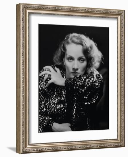 Marlene Dietrich. "Shanghai Express" 1932, Directed by Josef Von Sternberg-null-Framed Photographic Print