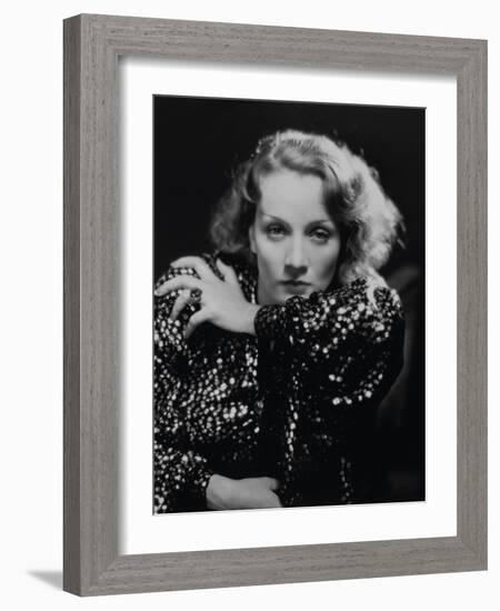 Marlene Dietrich. "Shanghai Express" 1932, Directed by Josef Von Sternberg-null-Framed Photographic Print