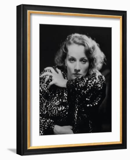 Marlene Dietrich. "Shanghai Express" 1932, Directed by Josef Von Sternberg-null-Framed Photographic Print