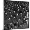 Marlene Dietrich with Back Turned on Audience of Servicemen during Her Mental Telepathy Act-George Silk-Mounted Premium Photographic Print