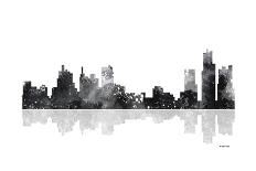 Detroit Michigan Skyline BG 1-Marlene Watson-Giclee Print