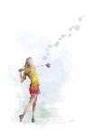 Golf Player 2-Marlene Watson-Giclee Print