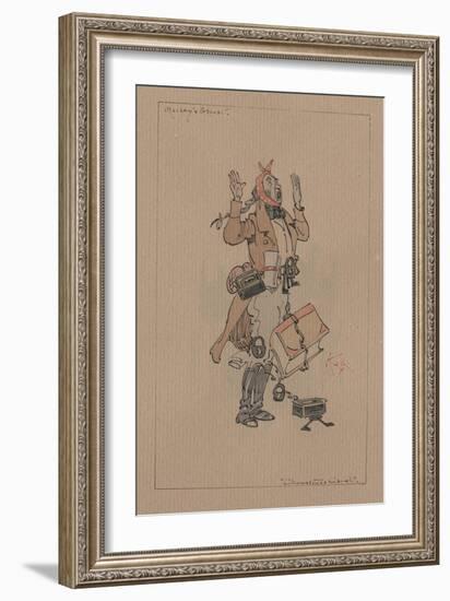 Marley's Ghost - a Christmas Carol, C.1920s-Joseph Clayton Clarke-Framed Giclee Print