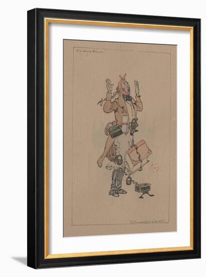 Marley's Ghost - a Christmas Carol, C.1920s-Joseph Clayton Clarke-Framed Giclee Print