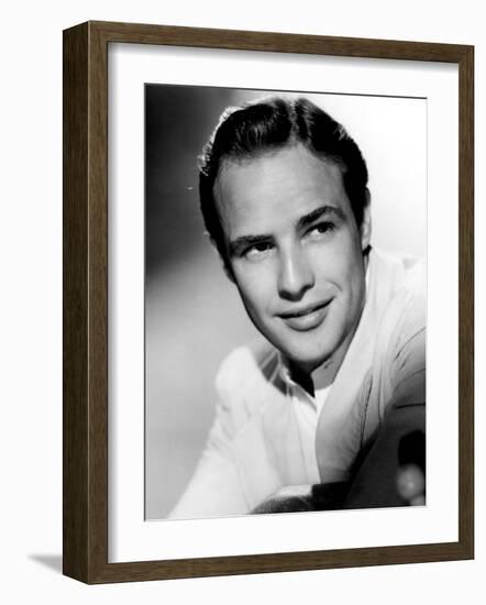 Marlon Brando, 1950s-null-Framed Photo