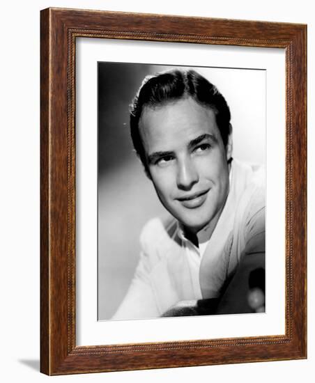 Marlon Brando, 1950s-null-Framed Photo