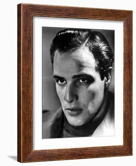 Marlon Brando, 1950s-null-Framed Photo