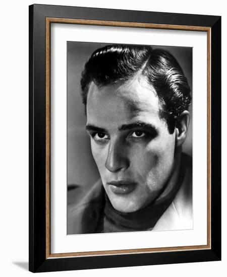 Marlon Brando, 1950s-null-Framed Photo