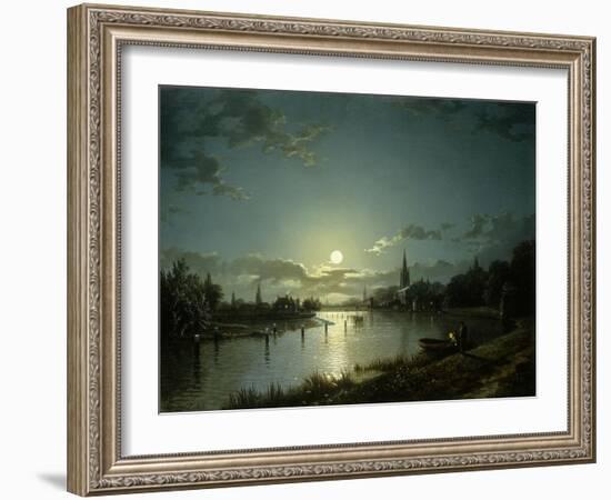 Marlow on Thames-Henry Pether-Framed Giclee Print