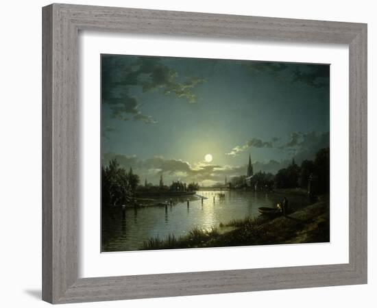 Marlow on Thames-Henry Pether-Framed Giclee Print