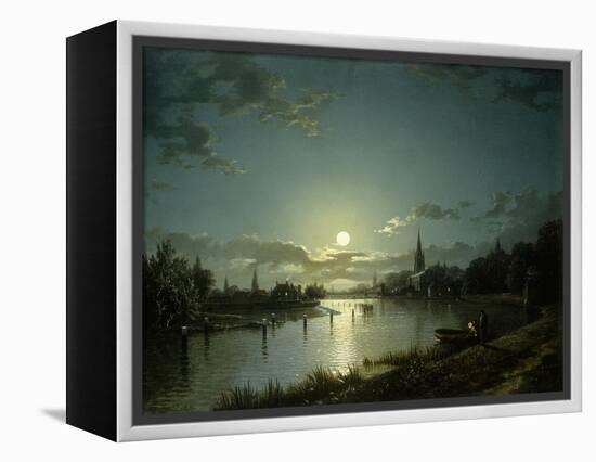 Marlow on Thames-Henry Pether-Framed Premier Image Canvas